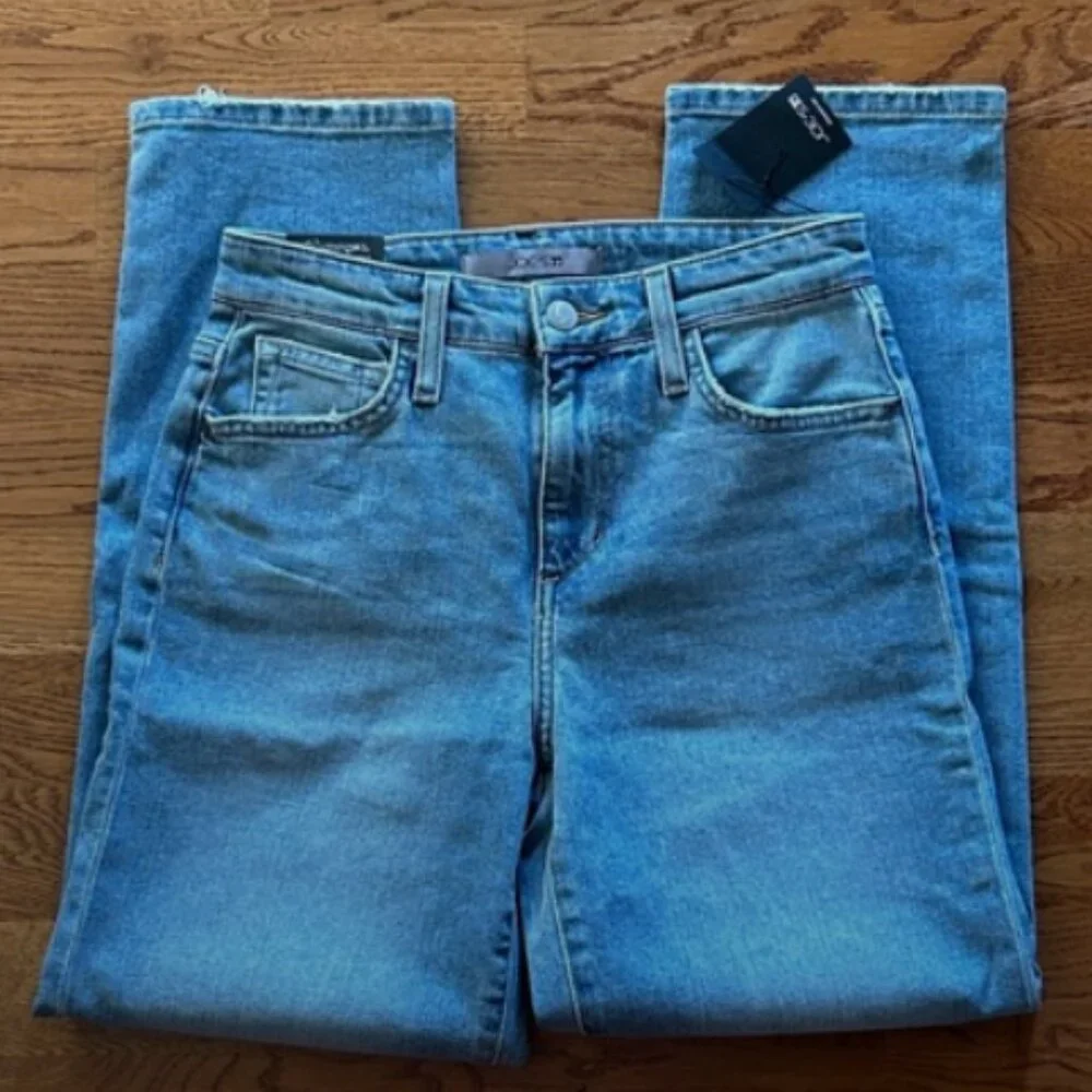 JOE'S Jeans Lolita Boyfriend Cropped Blue 24 Women Straight Stretch denim